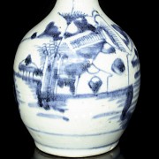 Blue and white ceramic vase, Qing dynasty - 6