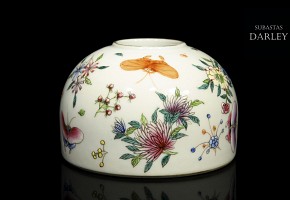 Porcelain enameled jar, early 20th century