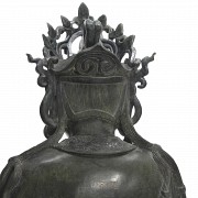 An important large bronce figure of Guanyin, Ming dynasty (1368 - 1644).