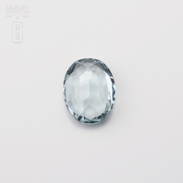 Natural aquamarine faceted oval cut 13.15 cts - 2