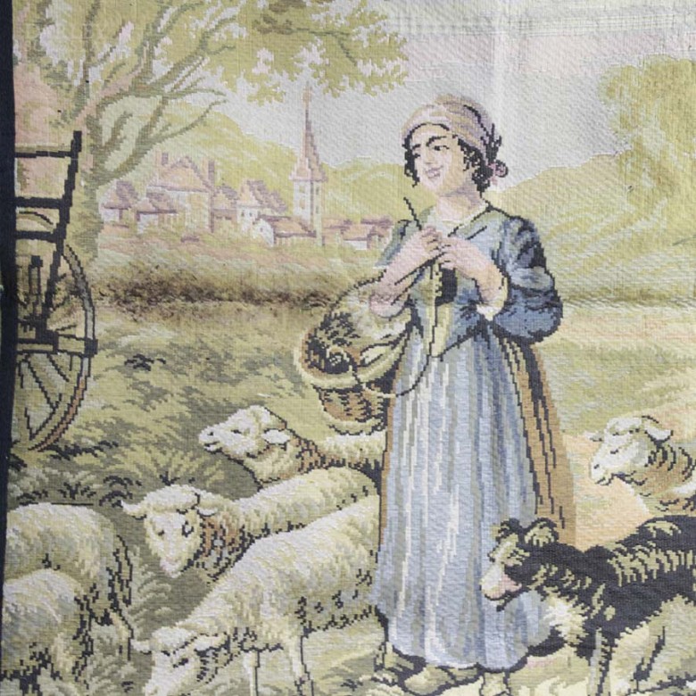 Tapiz Mujer con ovejas - 2