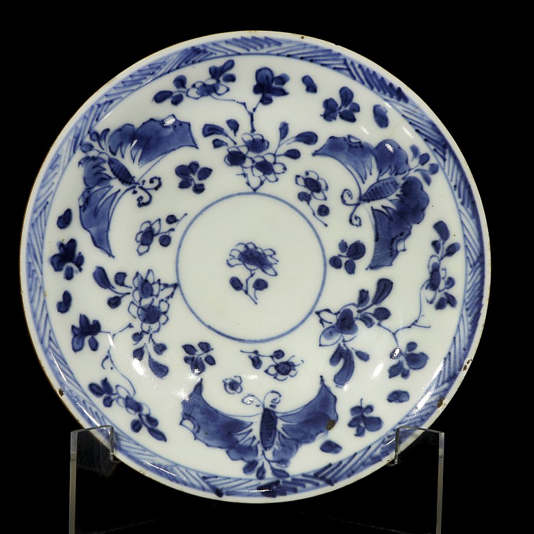 Two blue-and-white porcelain 