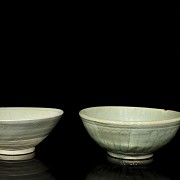 Dos cuencos de cerámica vidirada, dinastía Song - 1