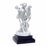 Escultura de porcelana “Las tres gracias”, s.XX - 5