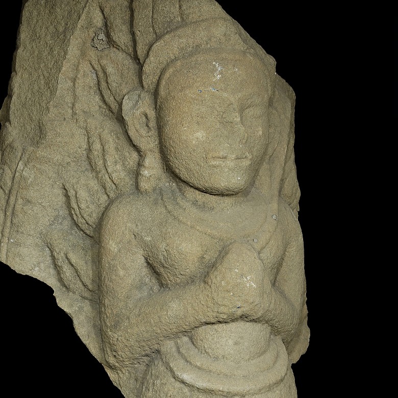 Carved stone relief 