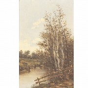 Pareja de paisajes, S.XIX