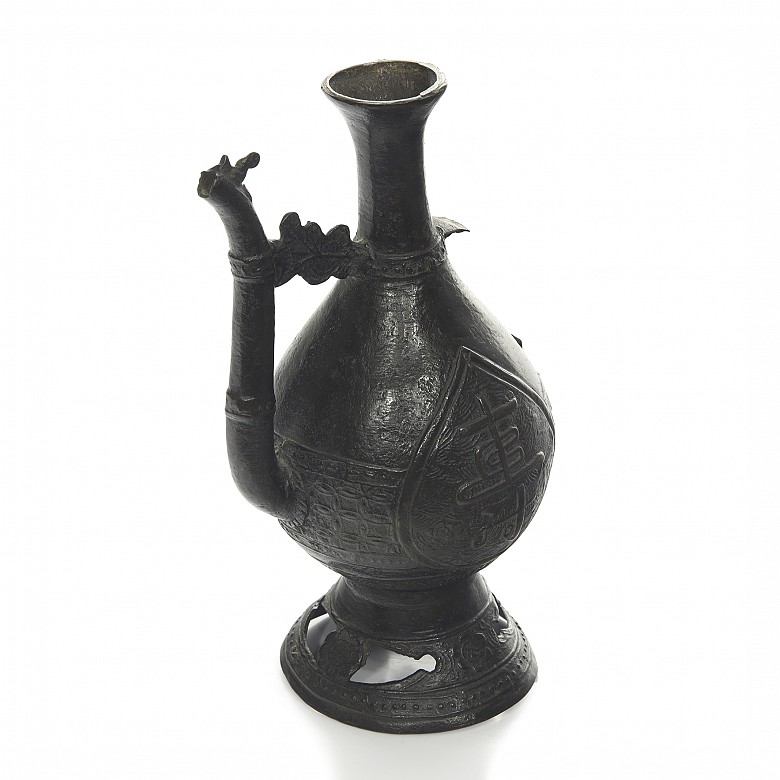 Bronze jug with inscriptions, Qing dynasty