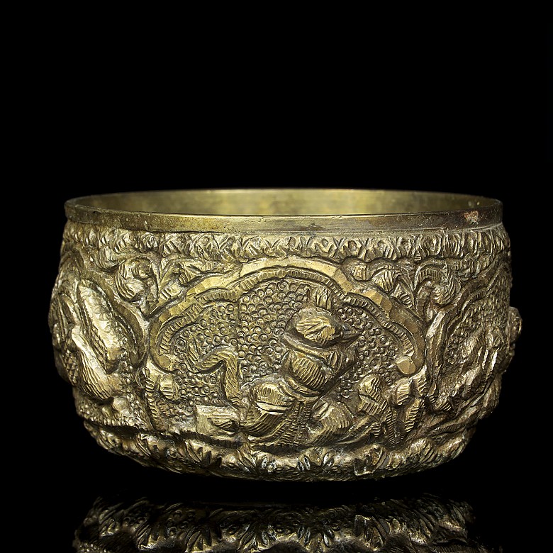 Bowl with reliefs, Tibet, 20th century - 2