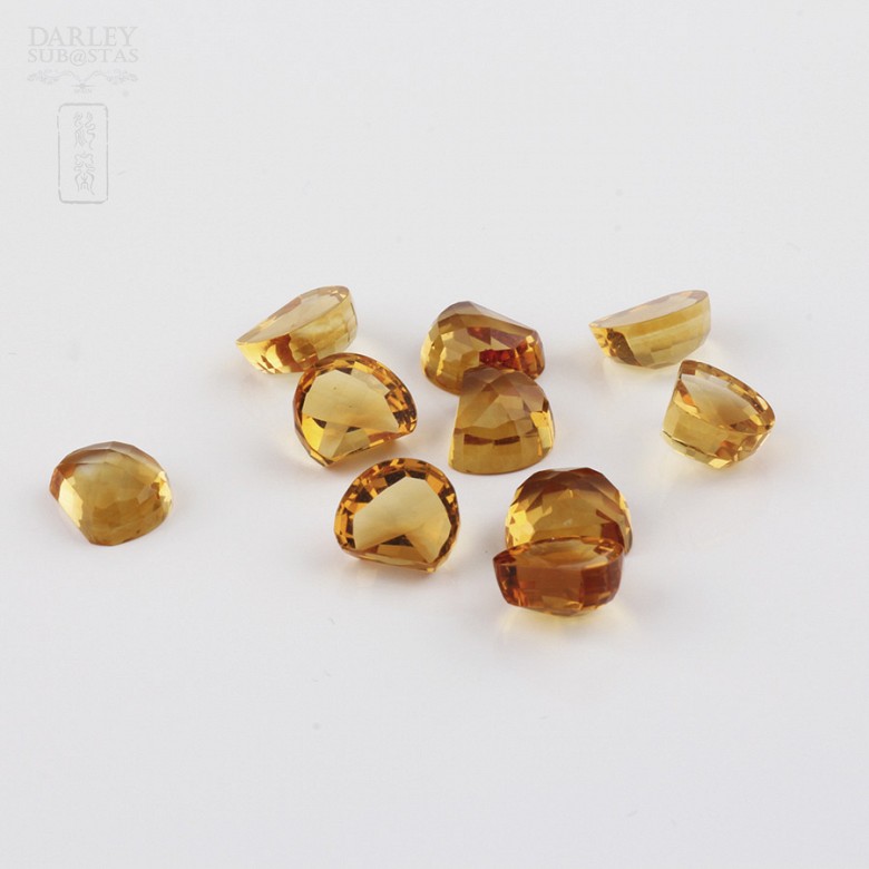 Lot 10 11.50cts citrines honey colored - 2