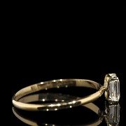 18k yellow gold and diamond ring 0.51 ct - 2