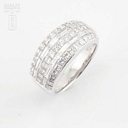 Fantástico anillo oro 18k y diamantes - 8