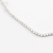Collar-Riviere in white gold and diamonds 11.39cts
