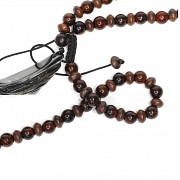 Tibetan necklace with beads.