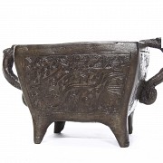 Chinese bronze censer, Zhengde period (1506-1521).