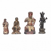 Grupo de cuatro esculturas, Asia, s.XIX-XX
