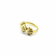 Ring in 22k yellow gold, possibly 10th century