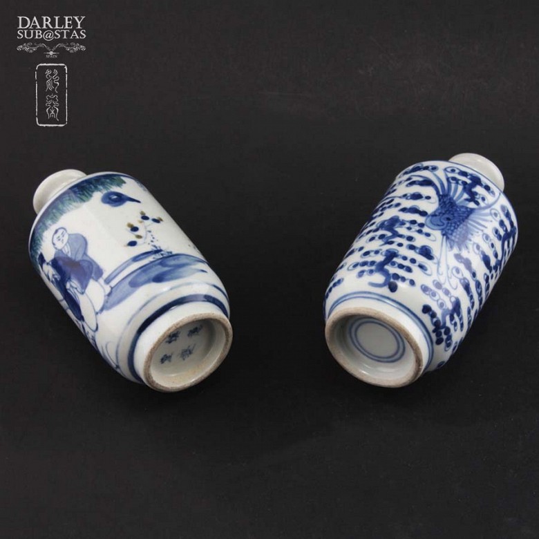 Pareja de jarrones de porcelana china, S.XIX - 2