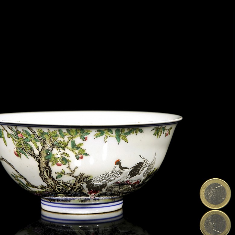 Bowl with cranes, 20th century - 7