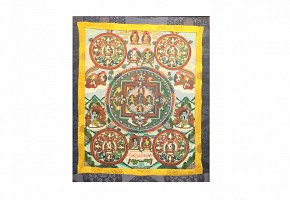 Tibetan or Chinese Thangka, possibly early 20th century