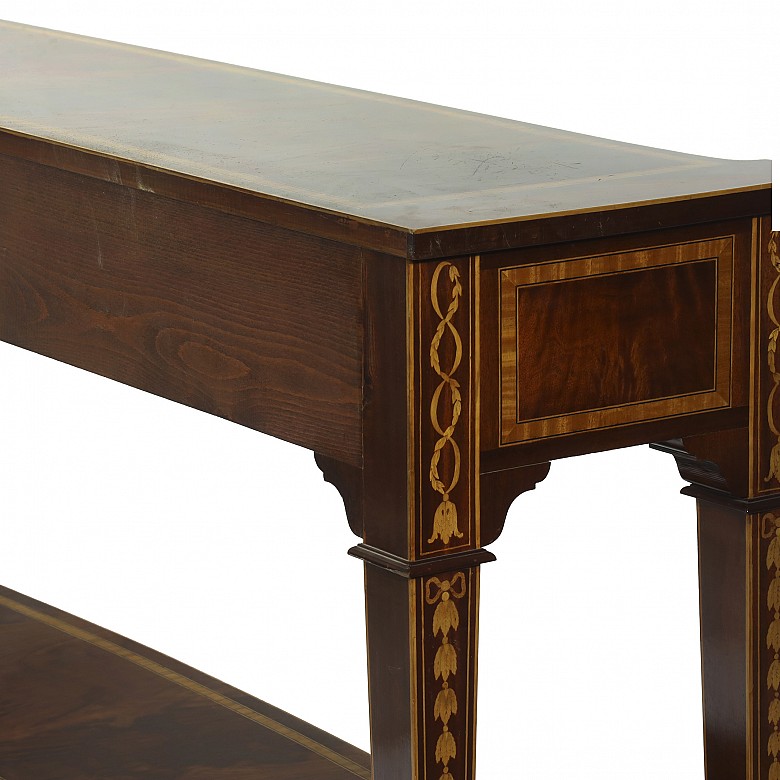 Console in veneered wood, Empire style, 20th century