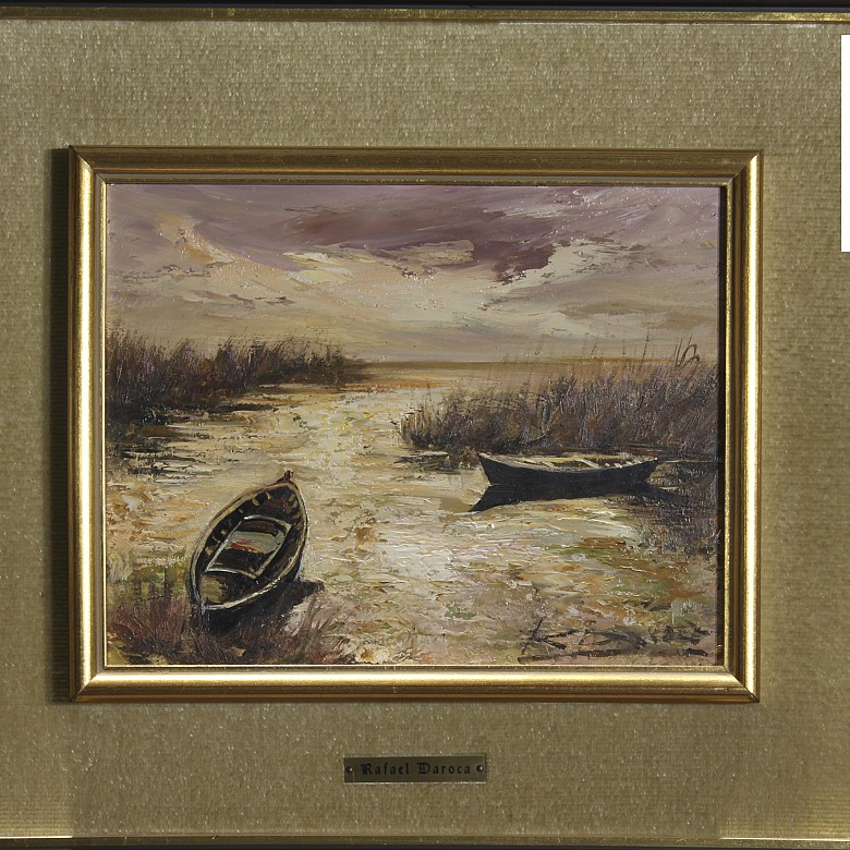 Rafael Daroca (1927) “Albufera's boat”, 1979.