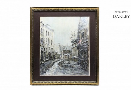 Juan Sevilla Saez (1922) “Vista de calle”