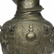 Chinese metal vase, 20th century - 3