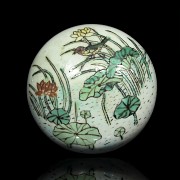 Cajas de porcelana esmaltada, China, S.XX - 4