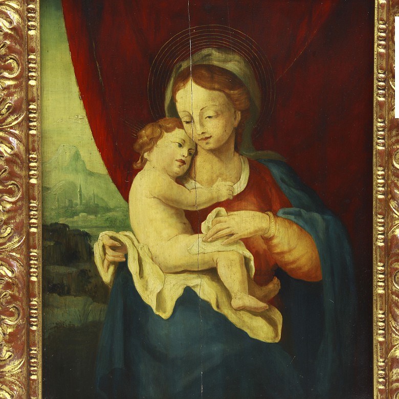 Anónimo, “Virgen con el niño”