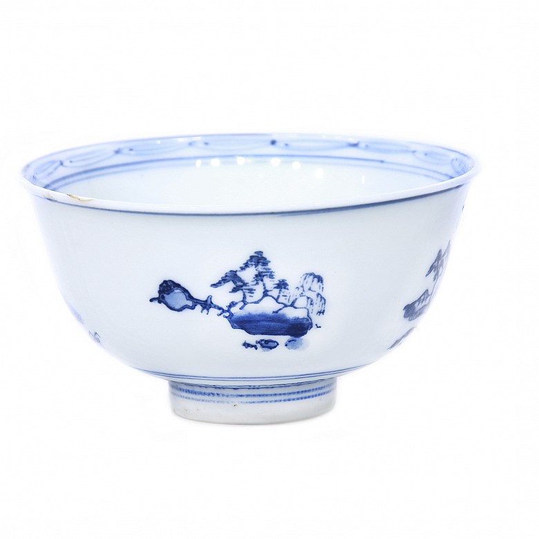 Cuenco azul y blanco, China. s.XIX-XX - 1