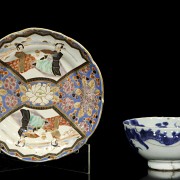 Japanese dish and bowl, Meiji Period