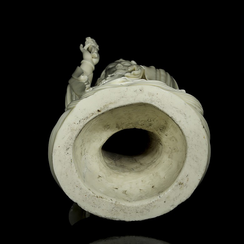Escultura de Guanyin en porcelana vidriada, S.XX - 3