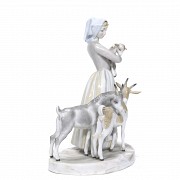 Lladró “Pastora con dos cabras”, años 50 - 1
