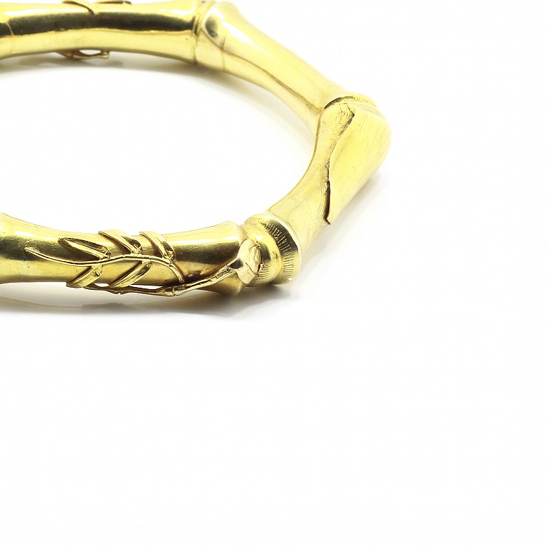 18k yellow gold bracelet - 5