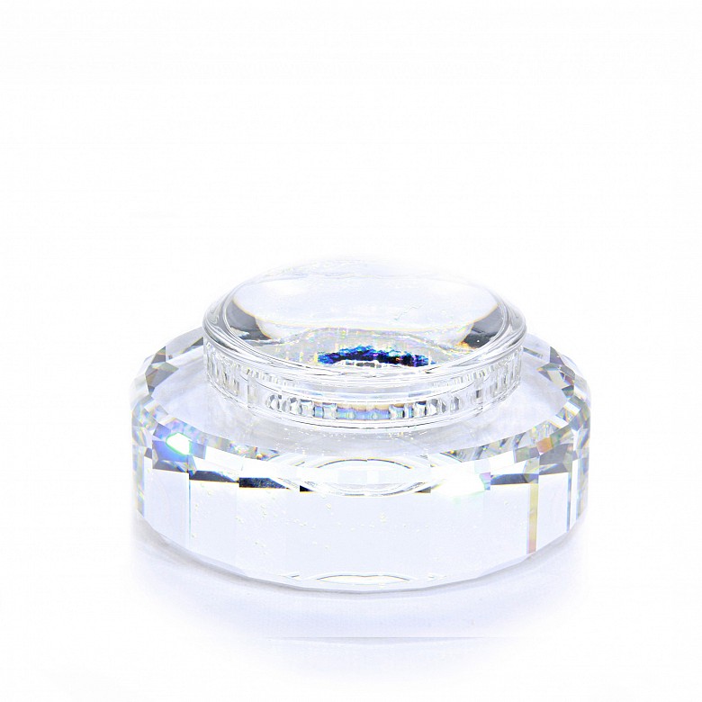 Swarovski Selection crystal container with lid.
