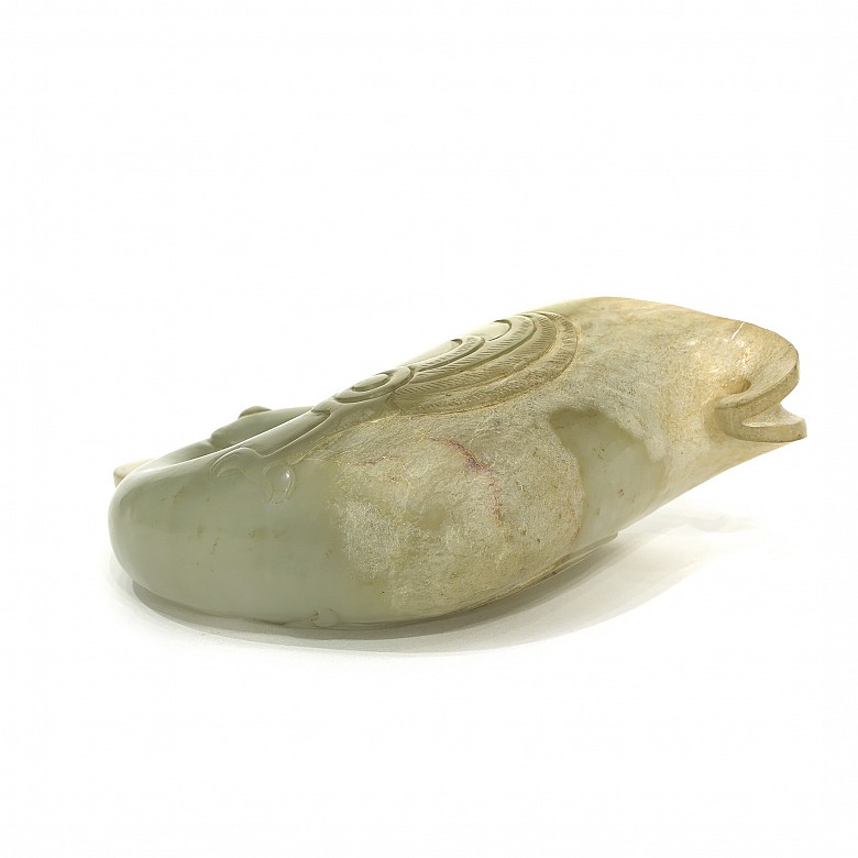 Carved jade cup, Qing dynasty.