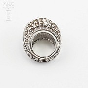 Original anillo en plata ley y rodio - 4