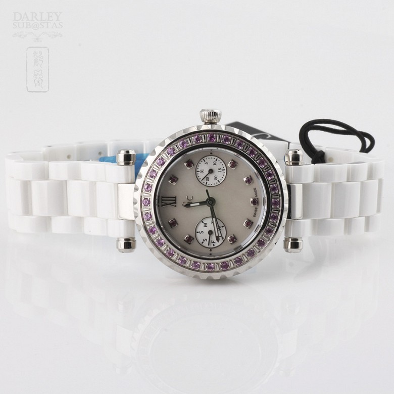 Reloj Mujer Guess Collection Diamantes Rosas (nuevo) - 4