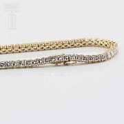 Gold and diamond Rivier bracelet 4.60cts. - 4