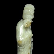 Carved jade figure 