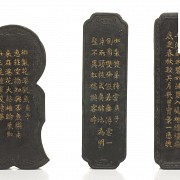 Group of ten chinese scholar's ink blocks, early 20th century