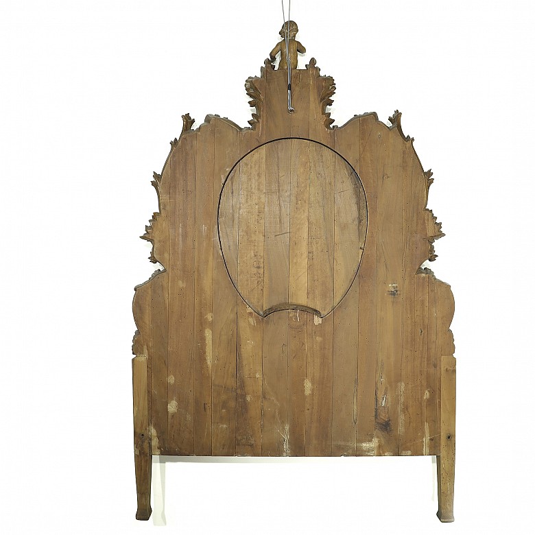 Carved wooden headboard, Valencia, 20th century