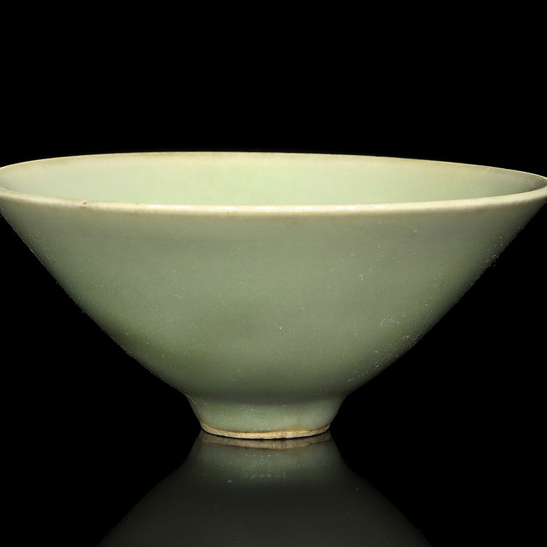 Cuenco de cerámica verde celadón, estilo Song - 1