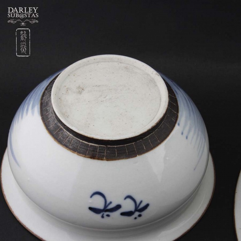 Tres bols de cerámica china - 4