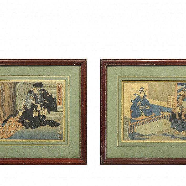 Pair of Japanese prints 