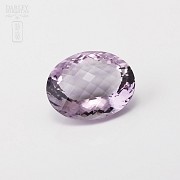 Natural amethyst very transparent deep violet color, of 57.47 cts