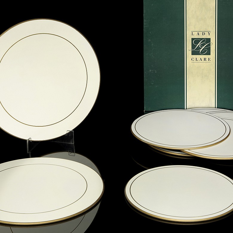 Set of twelve plate holders, Lady Clare