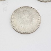Tres monedas de plata - España 1966 - 1