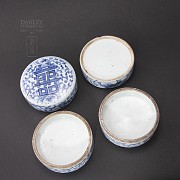 Lovely set of ceramic Antigua Qing Dynasty. - 3