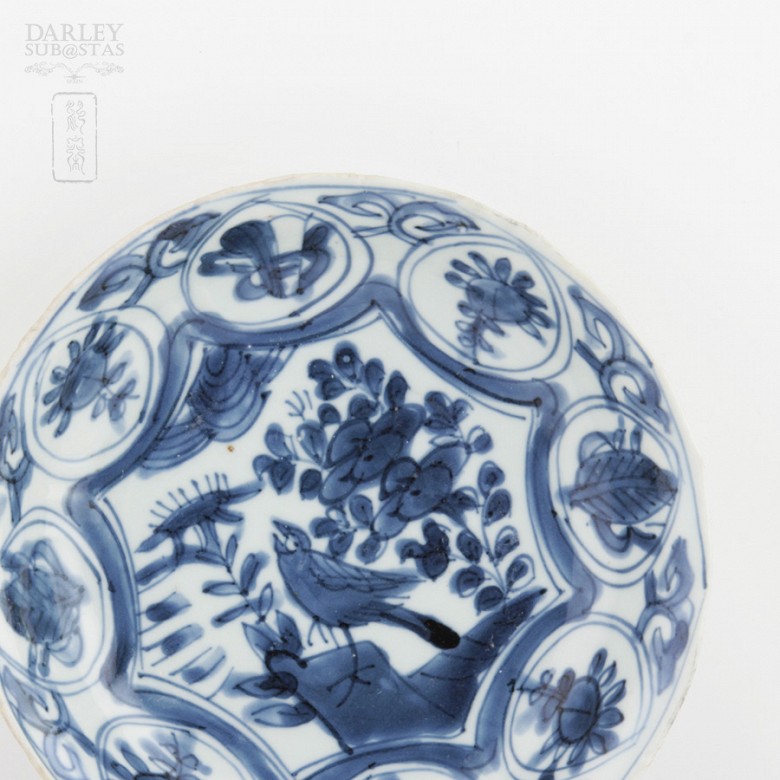 Plato hondo de porcelana china, X.XIX - 1